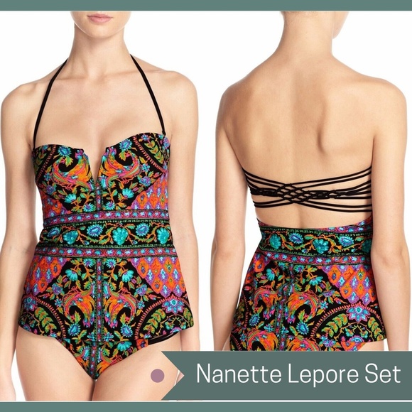 NEW‎ Nanette Lepore Kings Road Convertible Tankini - Picture 1 of 10